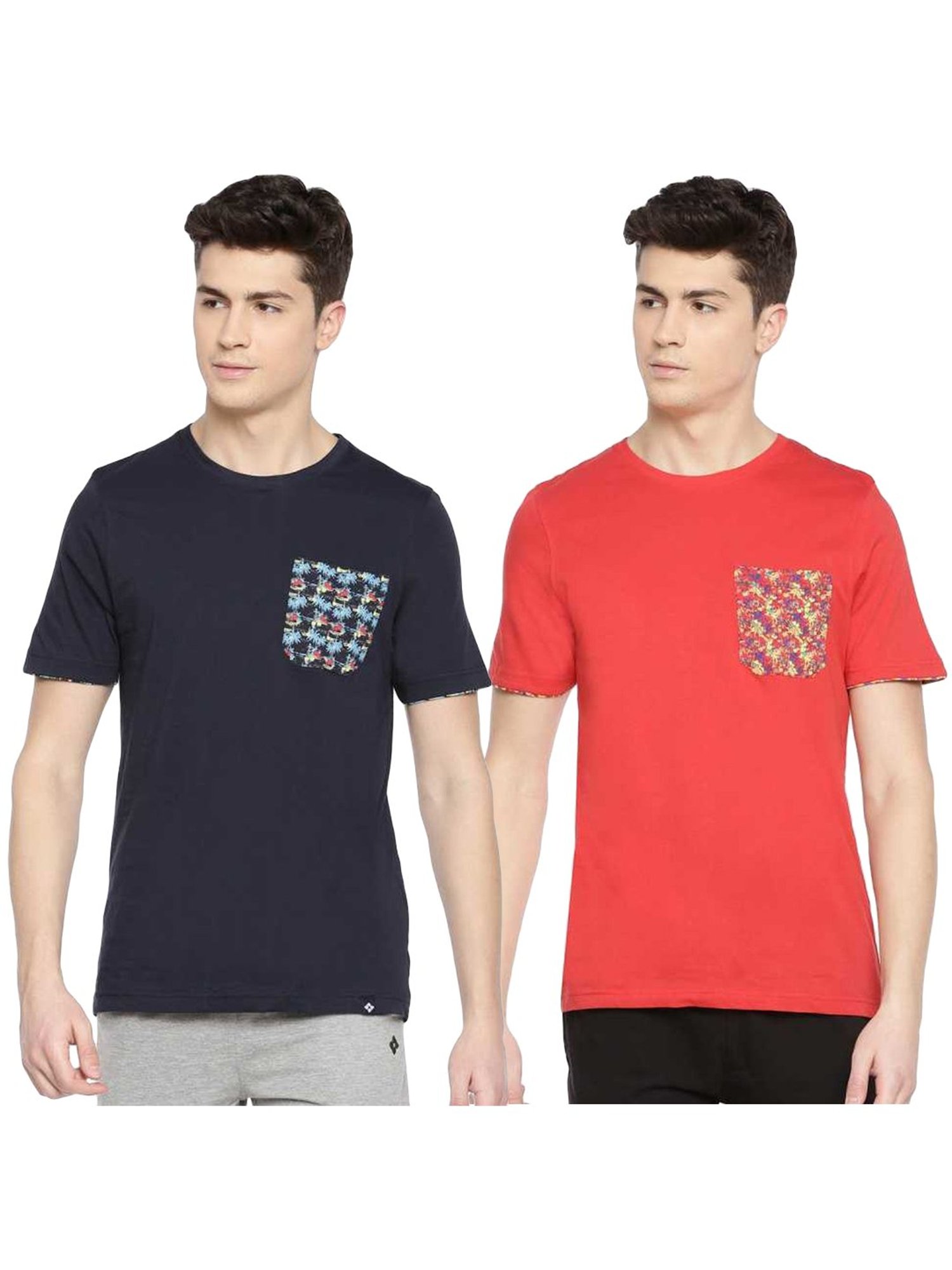 Dollar Mutlicolored Regular Fit Printed T-Shirt (Pack of 2)