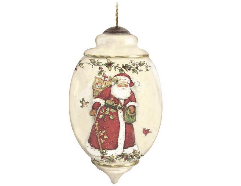 NeQwa Ne'Qwa "Merry Christmas" Hand-Painted Blown Glass Christmas Ornament #7131120