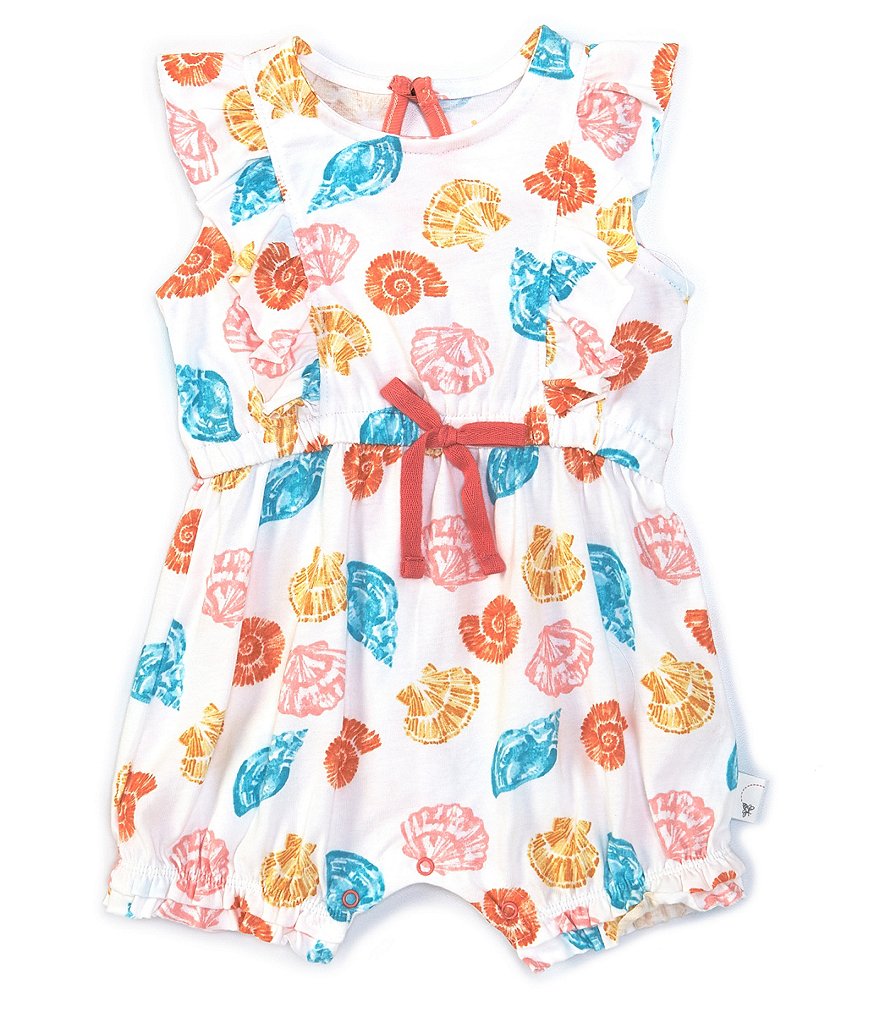 Starting Out Baby Girls Newborn-9 Months Stripe Ruffle Romper