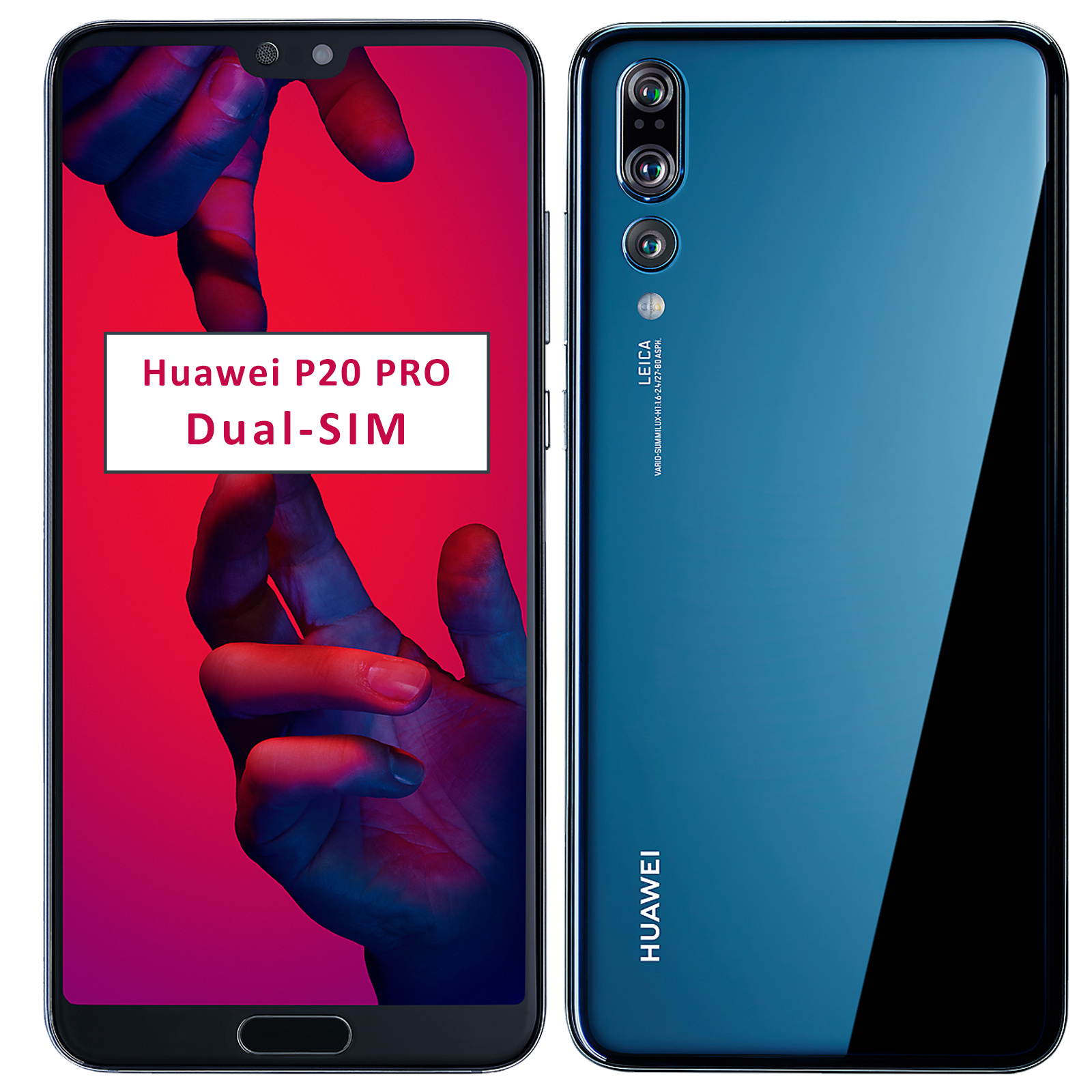 Huawei P20 Pro 128GB Dual-SIM (No CDMA, GSM only) Factory Unlocked 4G/LTE Smartphone (Black)