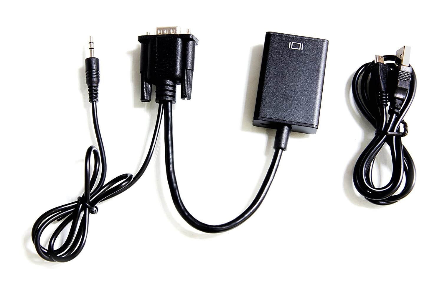 ConnectPRO VGA to HDMI Converter Output 1080P HD Audio TV AV HDTV Video Cable Adapter