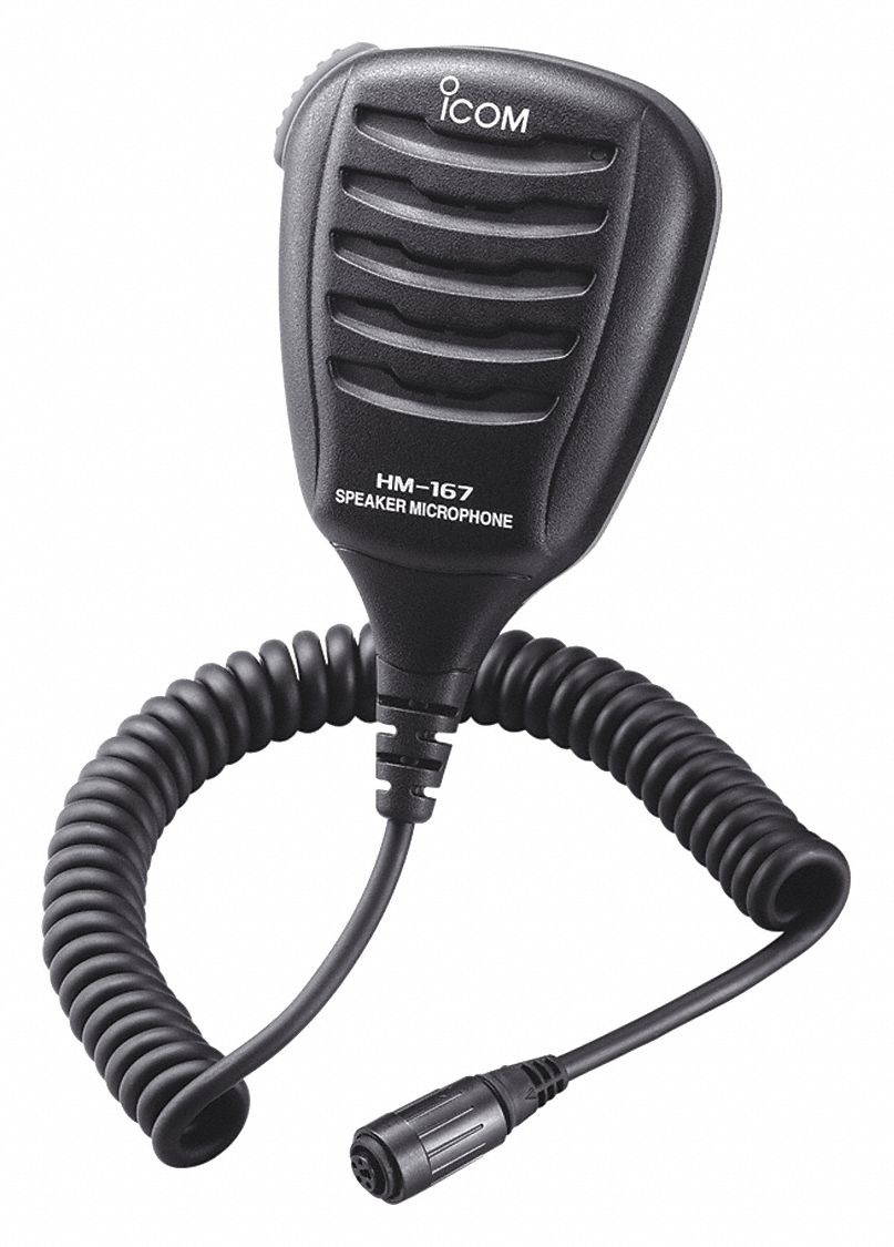 Icom Microphone,Waterproof,For Mfr. No. M73 HAWA HM167