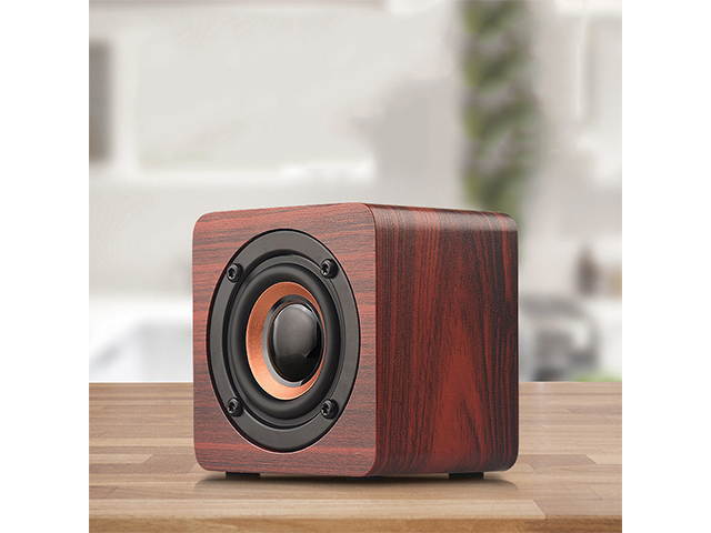 Autofeel Mini Wooden Bluetooth Speaker Portable Wireless Subwoofer Strong Bass Sound Box Music Magic Cube For Smartphone Tablet Laptop For Samsung iPhone Xiaomi Huawei HTC
