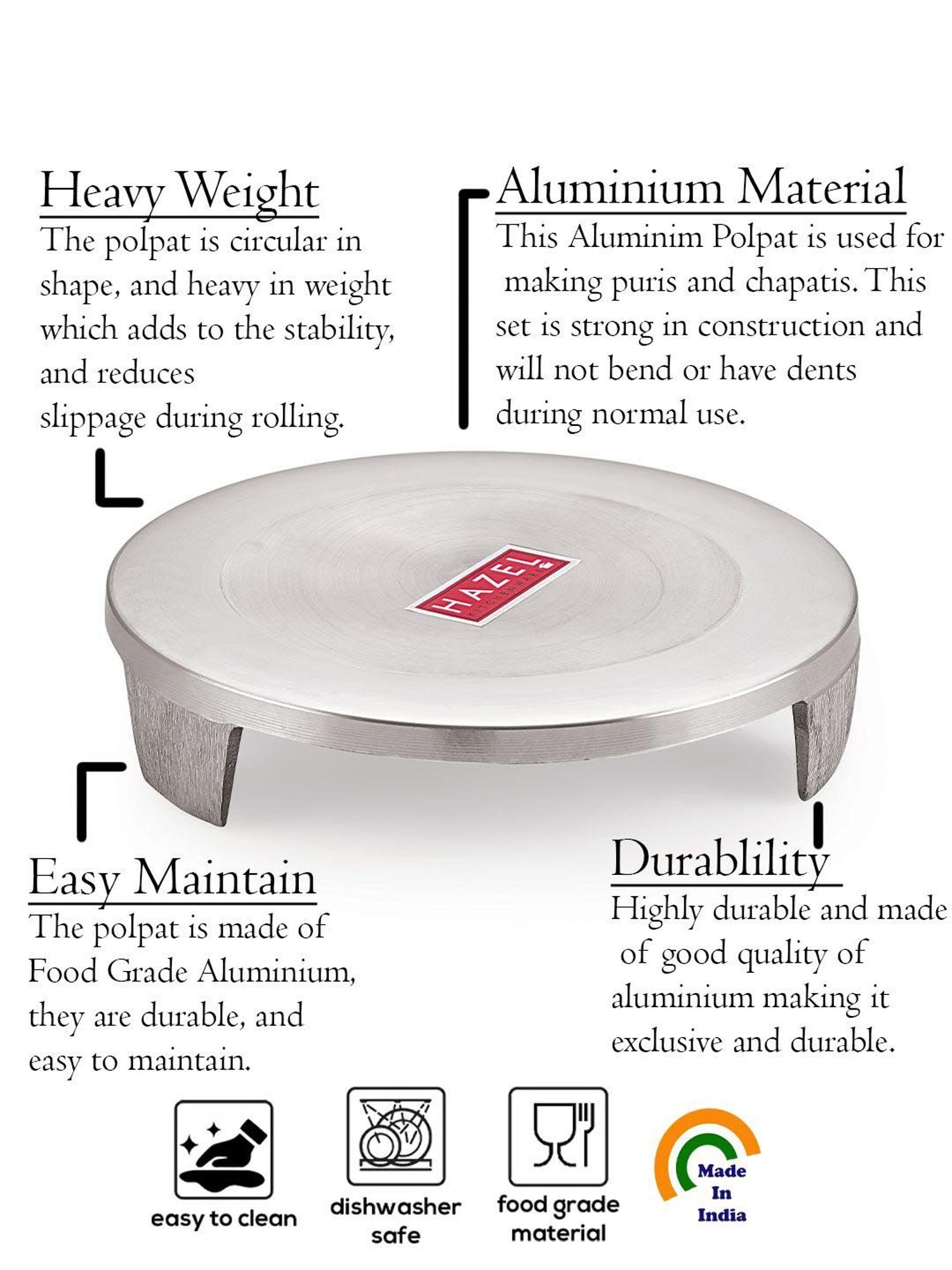 The Indus Valley Brown 6 Piece Wooden Cooking Tool Set