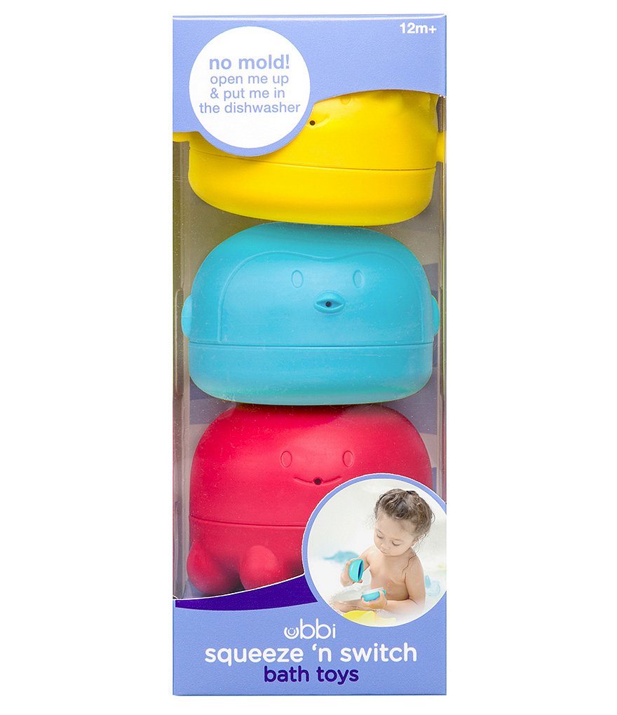 Ubbi Squeeze 'n Switch Bath Toys