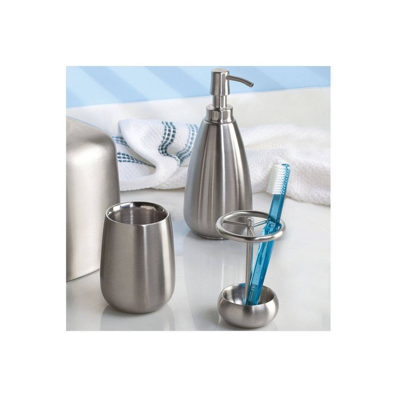 Nogu Stainless Steel Bath Accessories Combo Brushed - iDESIGN