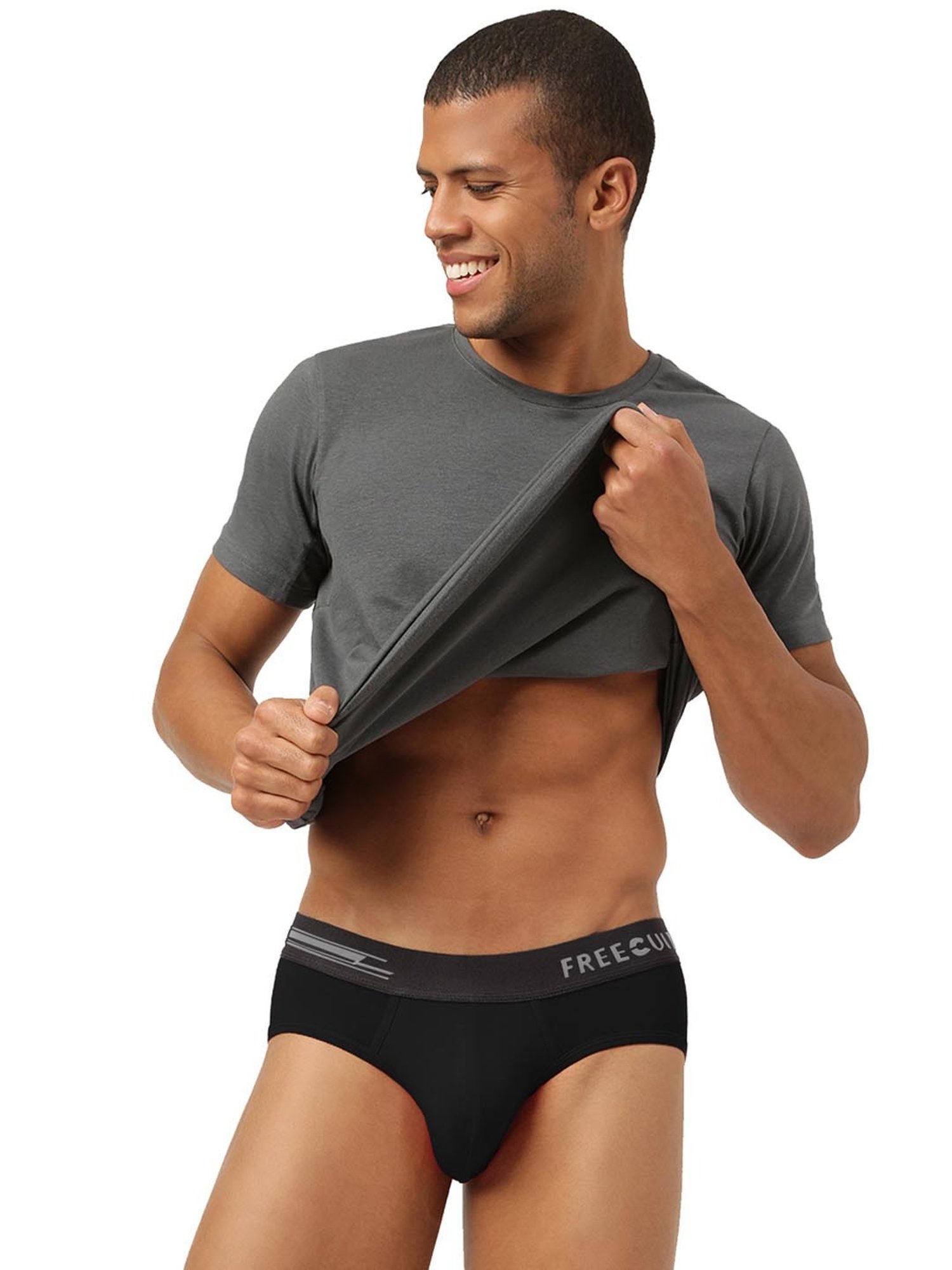 Freecultr Pot Black & Midnight Blue Comfort Fit Briefs - Pack of 2