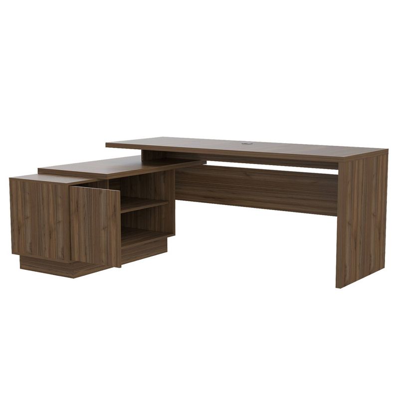 Emery L Shaped Desk Brown - RST Brands