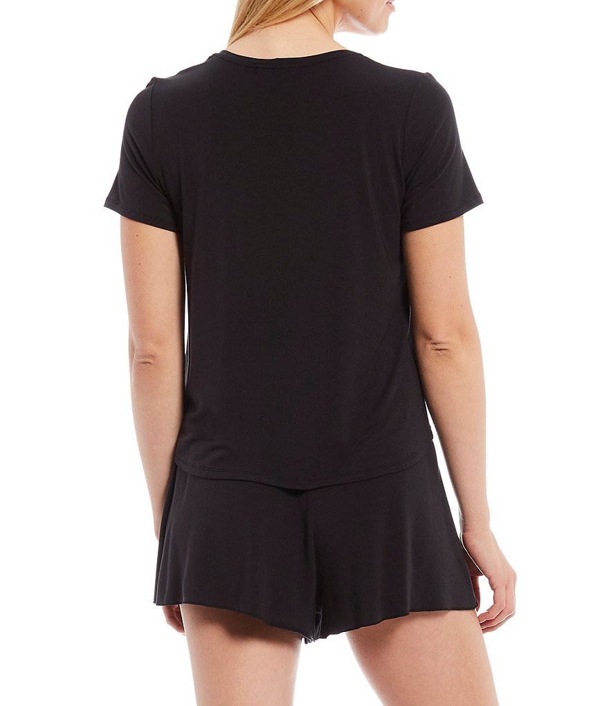 Barefoot Dreams Luxe Milk Jersey Coordinating 2-Piece Boxer Set