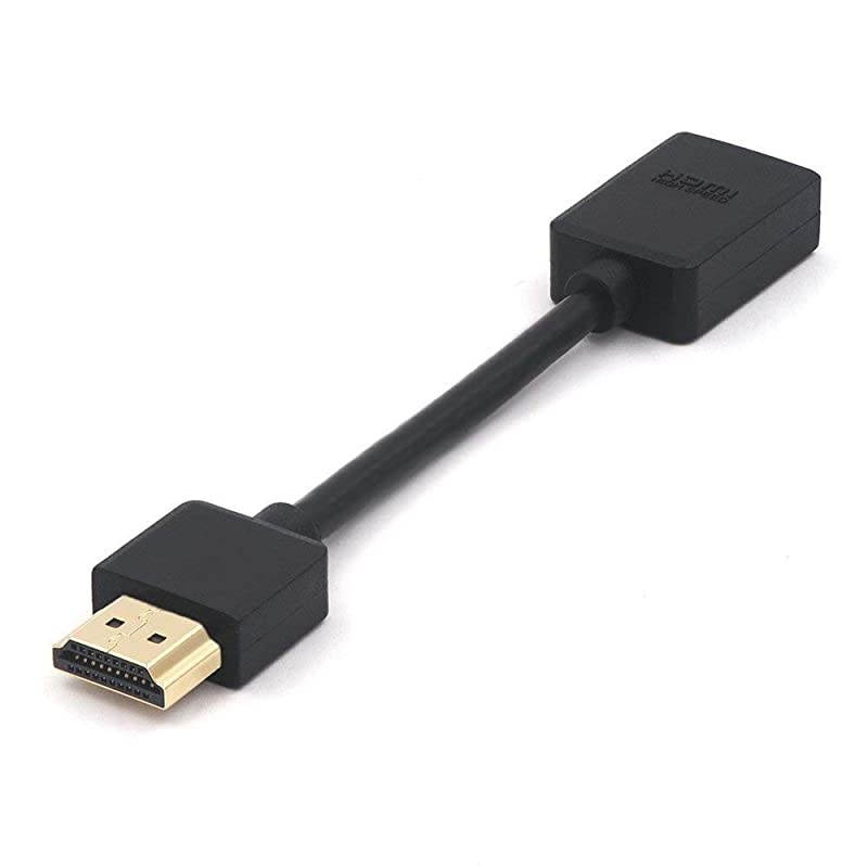 2Pack Gold Plated HDMI Male to Female Swivel Adapter Converter for Google Chrome Cast Roku Streaming Stick