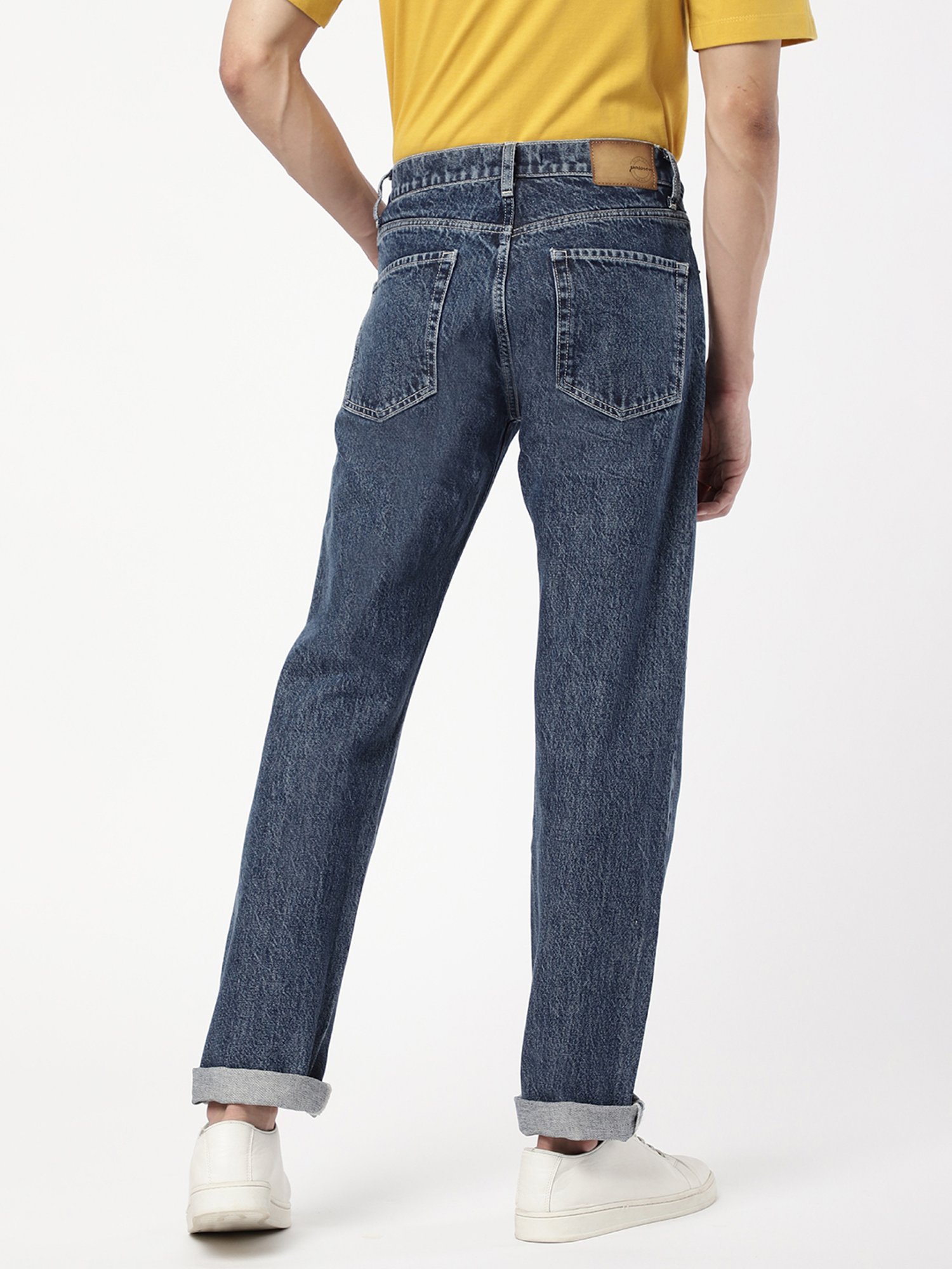 Passion Blue Regular Fit Lightly Washed Jeans