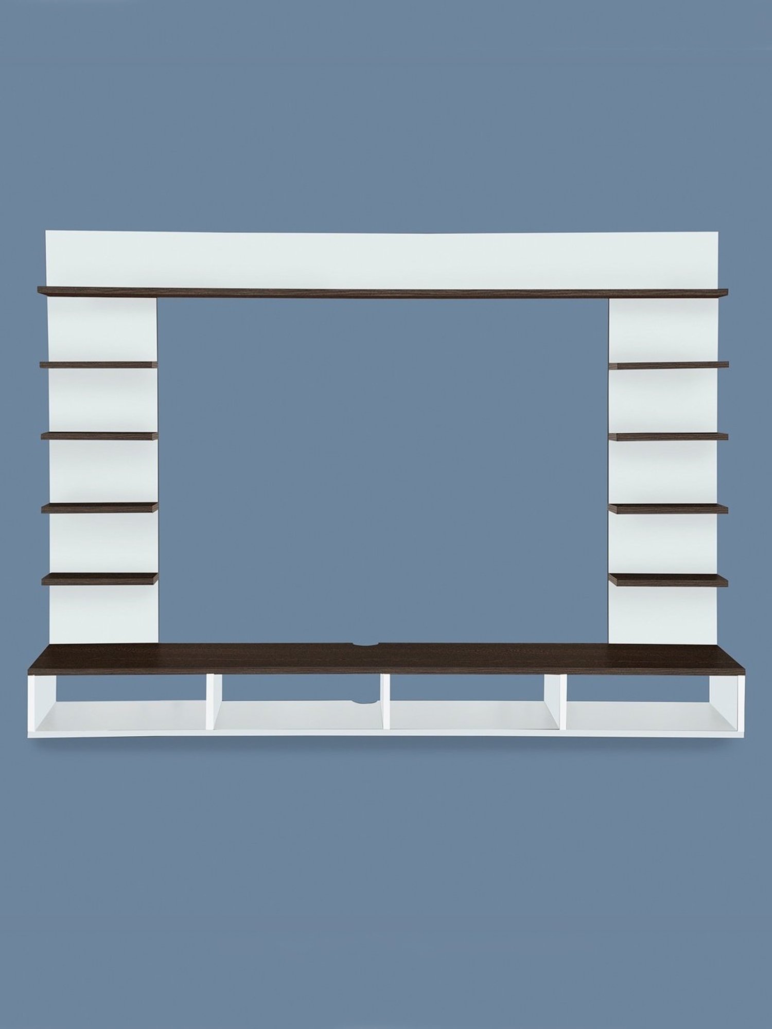 Delite Kom Flex Flowery Wenge & Acacia Dark Engineered Wood TV Entertainment Unit