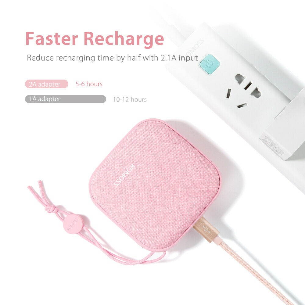 Portable Power Bank 2 USB 2.1A Stylish Battery Charger For Mobile Phone