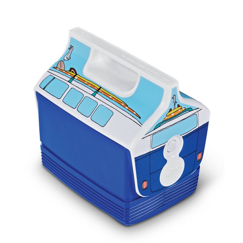 Igloo Playmate Mini Volkswagen VW Van Blue 4qt Portable Cooler