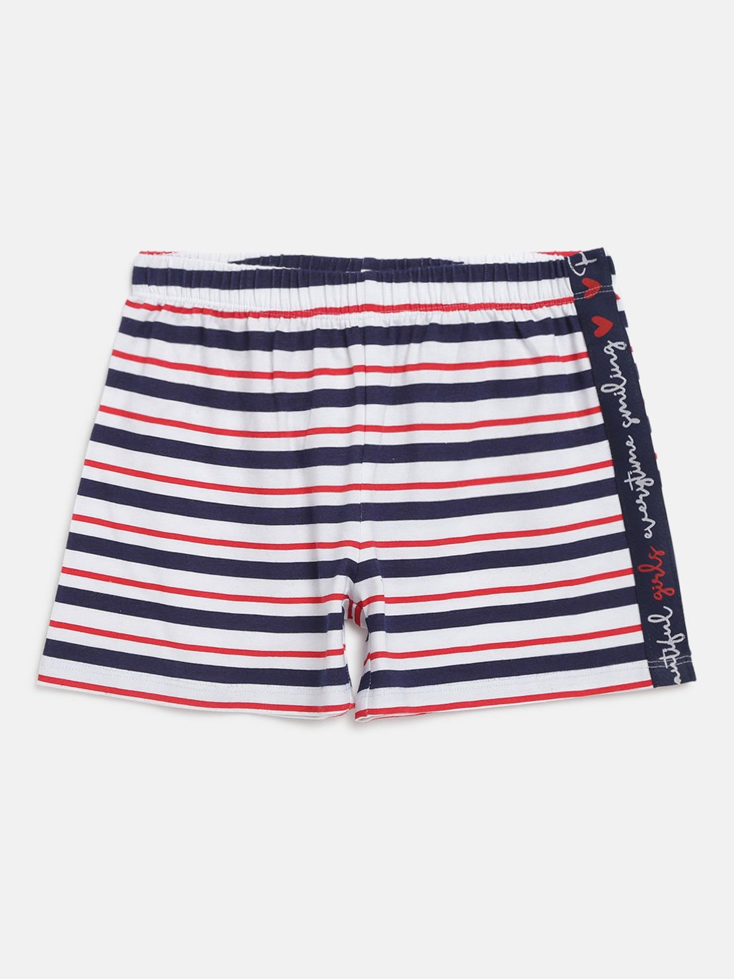 Chicco Kids White & Navy Printed T-Shirt with Shorts