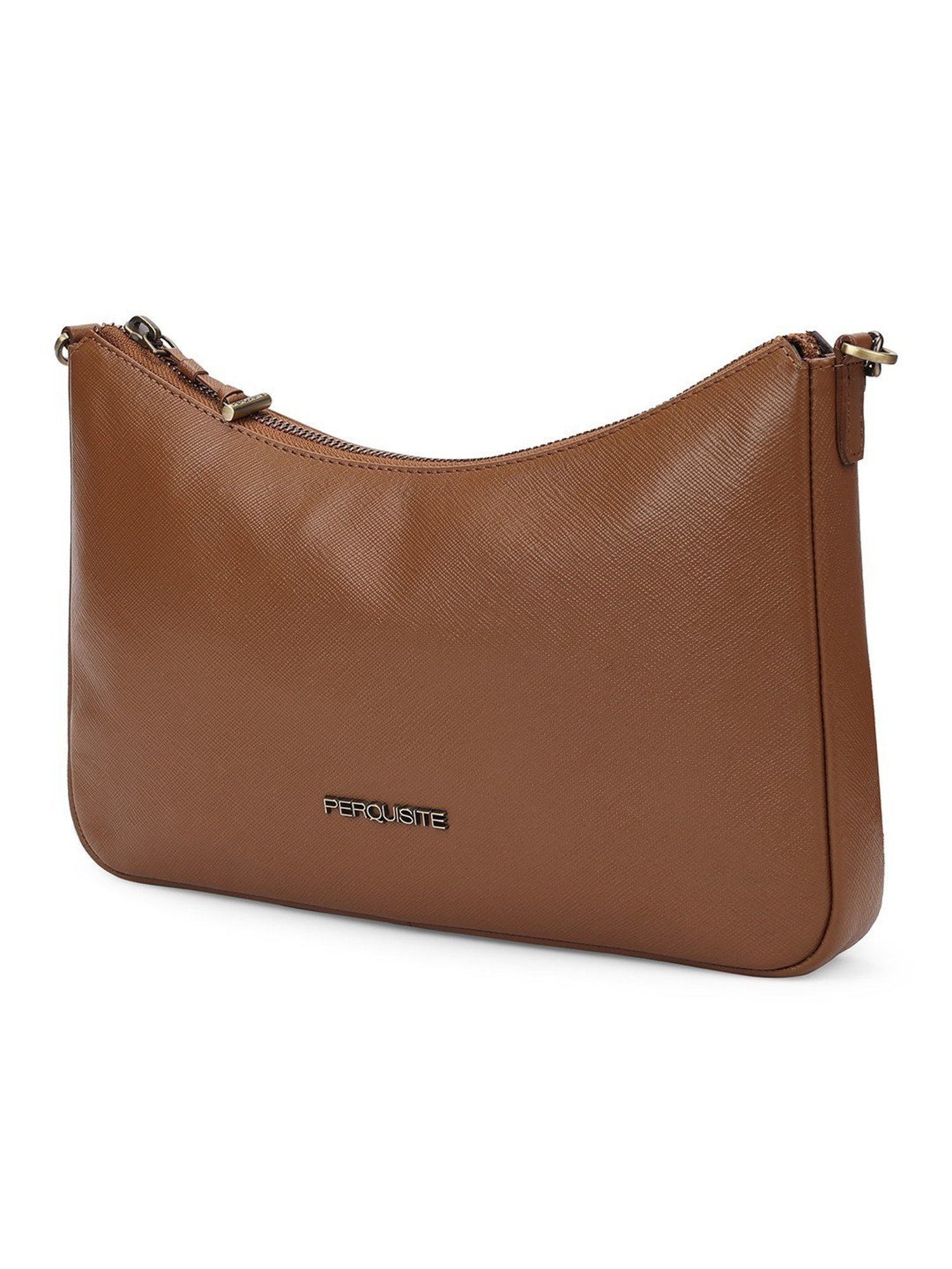 PERQUISITE STEPHANIE Brown Solid Small Sling Handbag