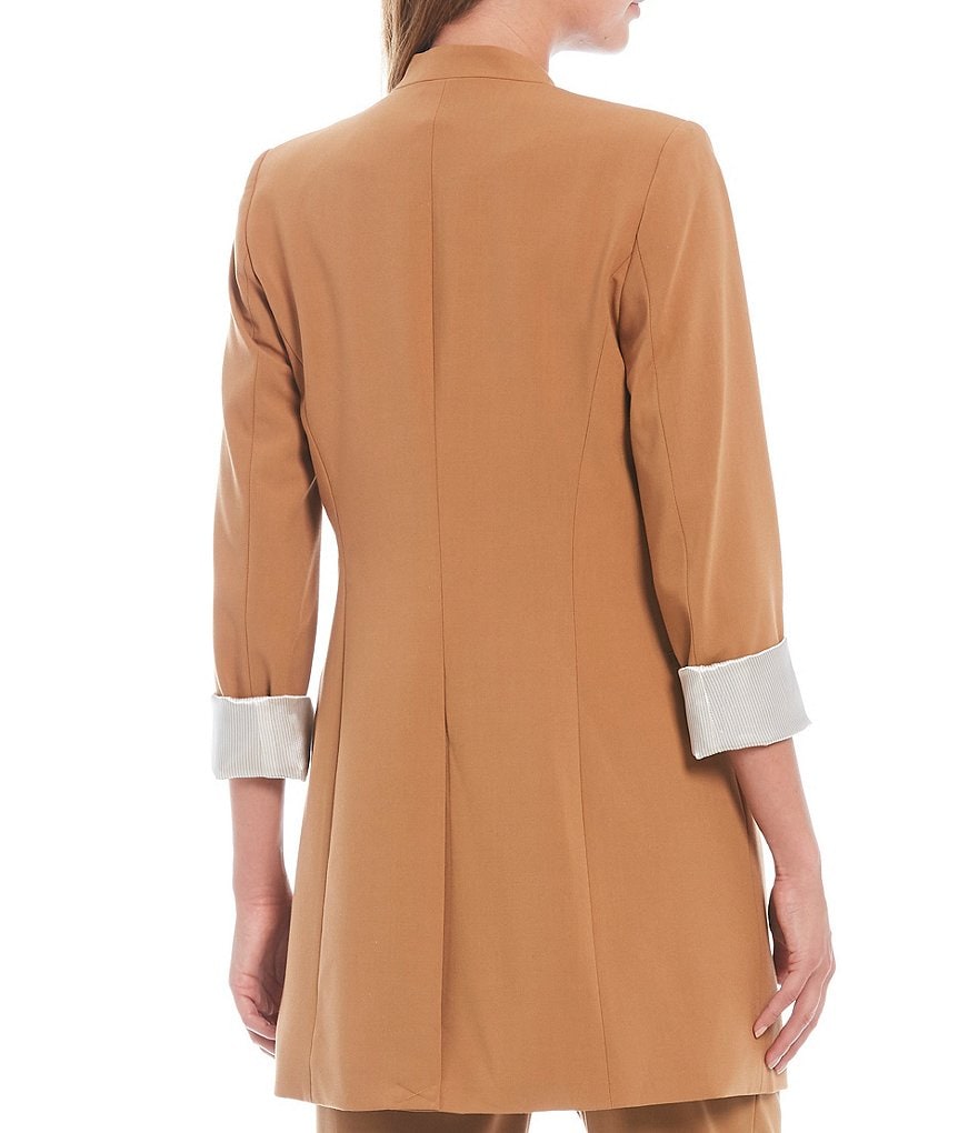 Kasper Glen Plaid Notch Lapel Two Button Front Pocket Jacket