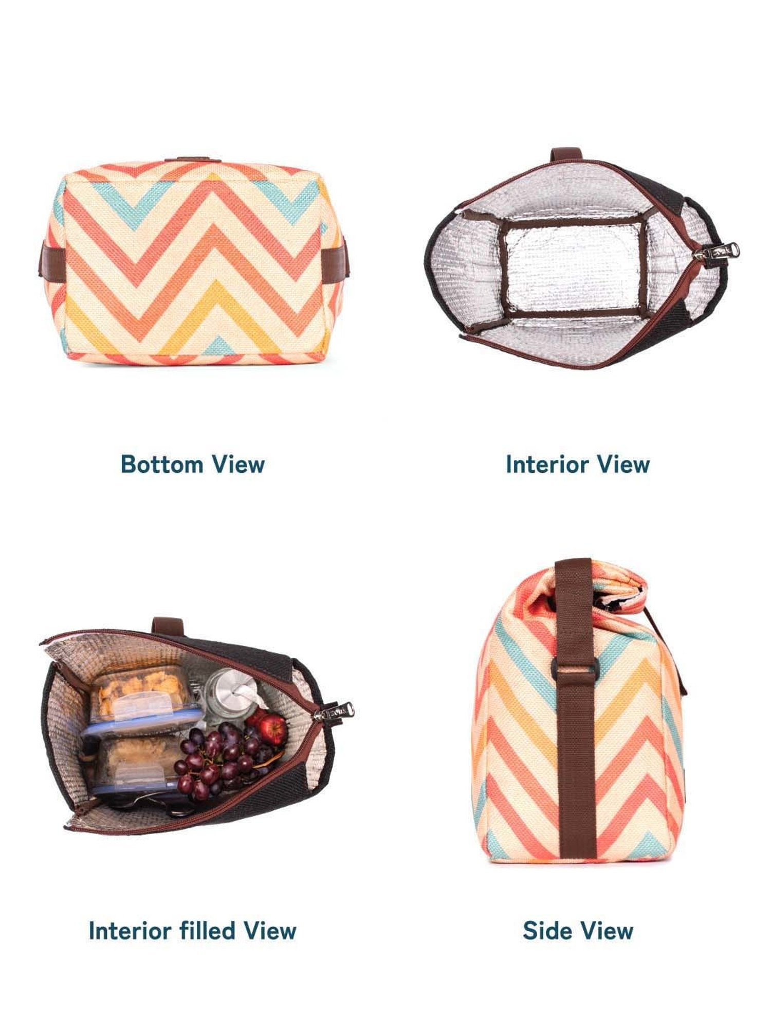 ZOUK Multicolor Woven Handbag