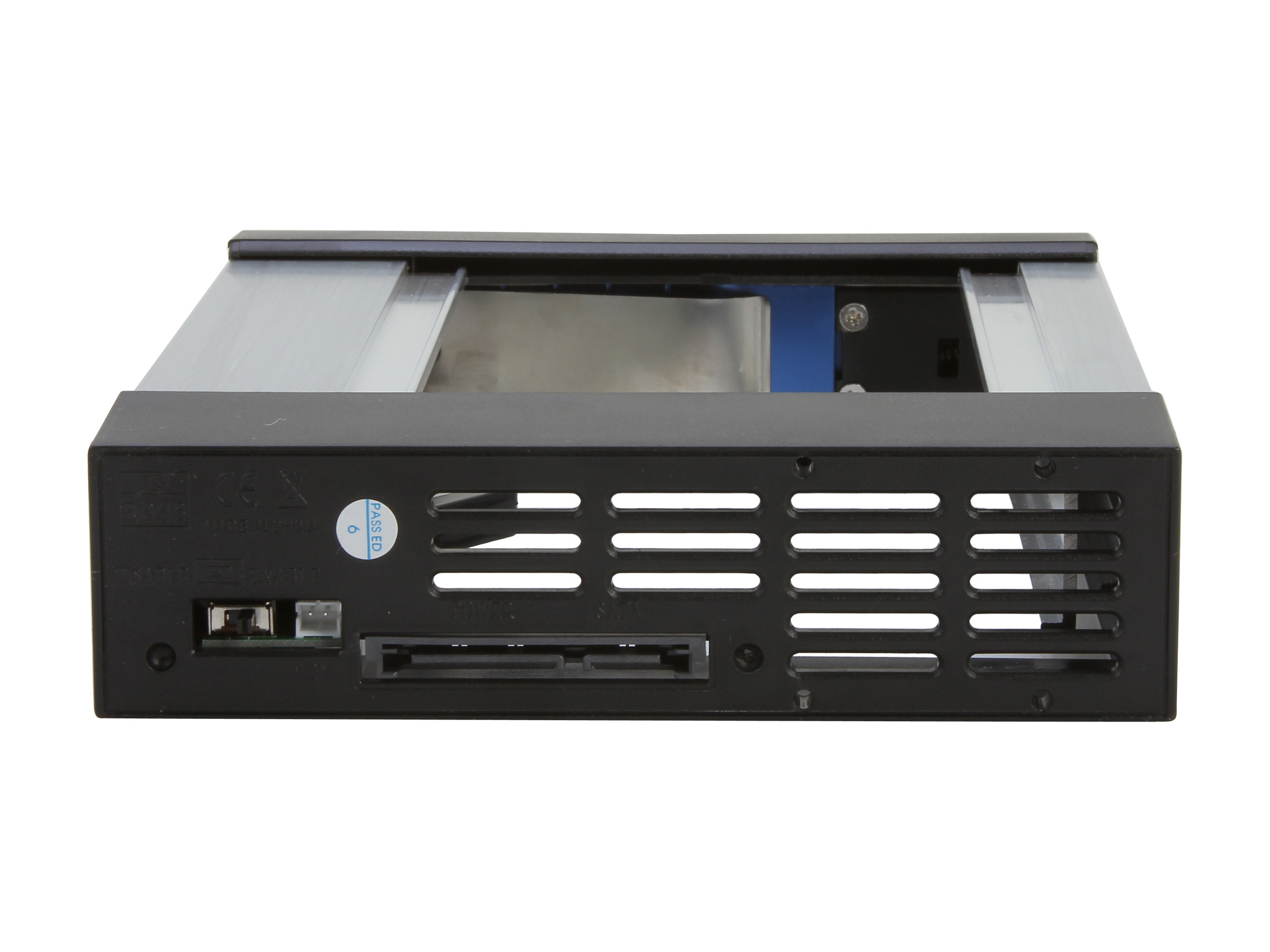 iStarUSA BPN-DE110SS-SILVER Trayless 5.25" to 3.5" SATA SAS 6 Gbps HDD Hot-swap Rack