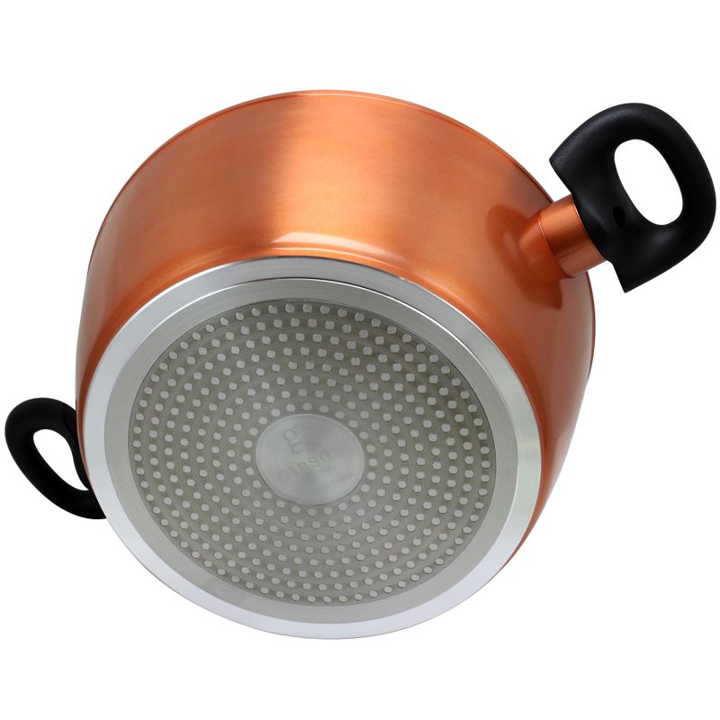 Meyer Corporation Anolon Nouvelle Copper Luxe Hard-Anodized Nonstick Casserole, 4-Quart, Onyx