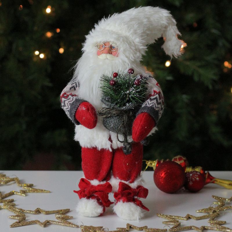 Kaemingk 12" Nordic Santa Claus Christmas Tabletop Figure