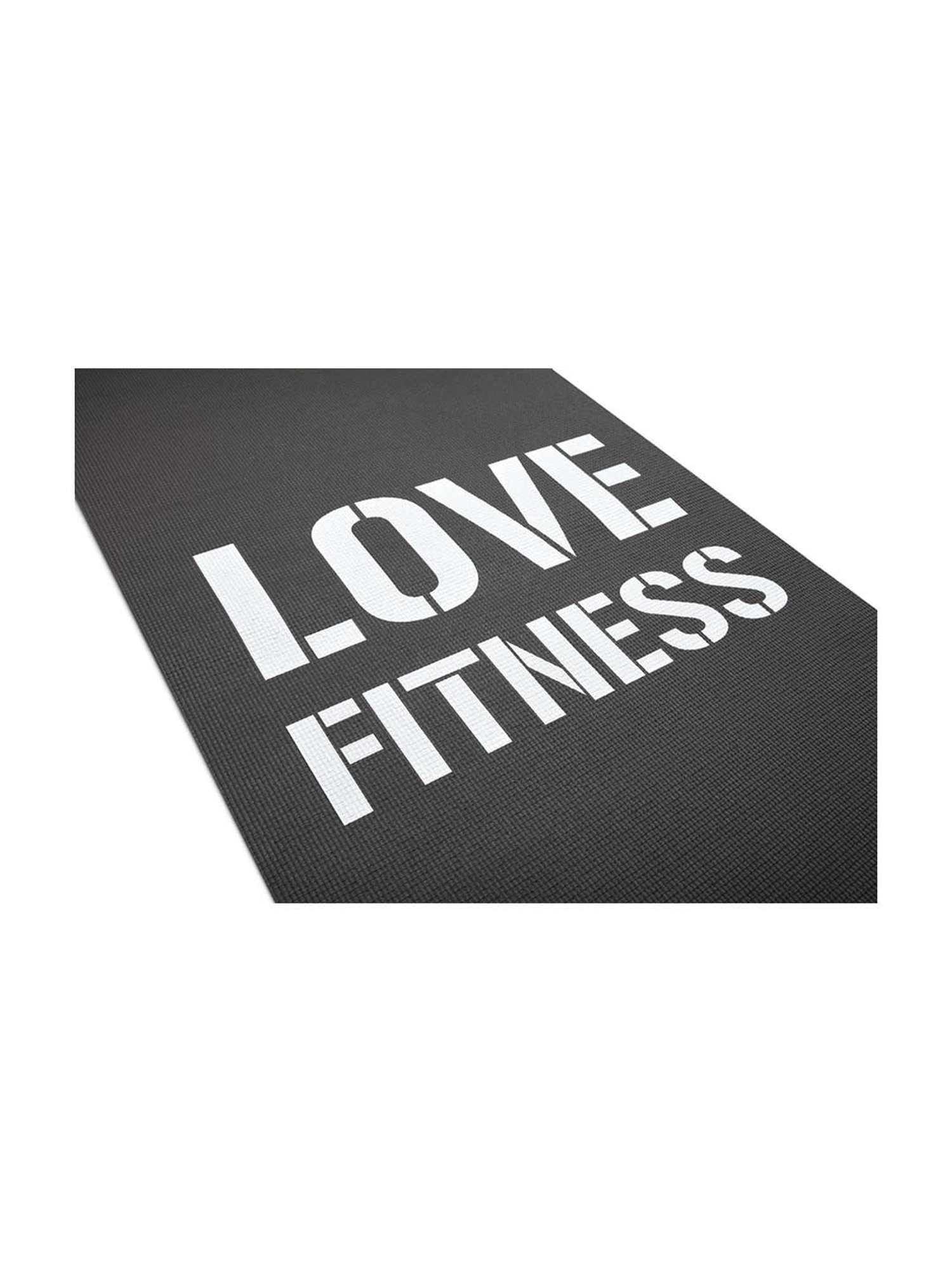 Reebok Black PVC Love Yoga Mat (4 mm)