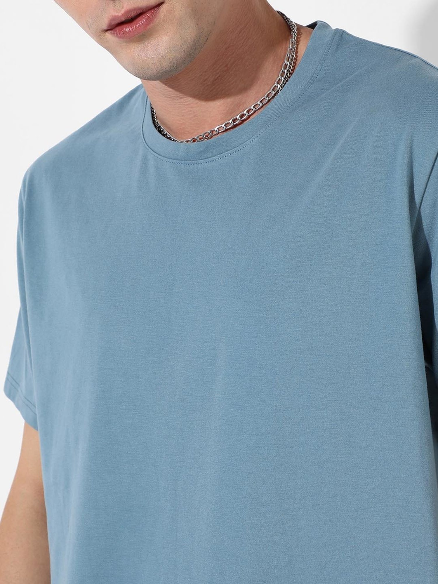 Campus Sutra Blue Regular Fit Co-Ord Set