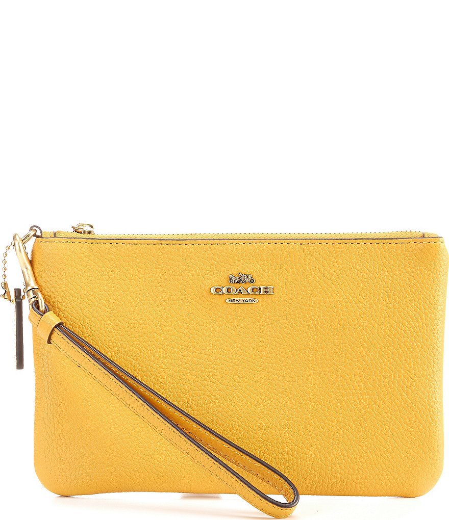 HOBO Link Leather Zip Wristlet