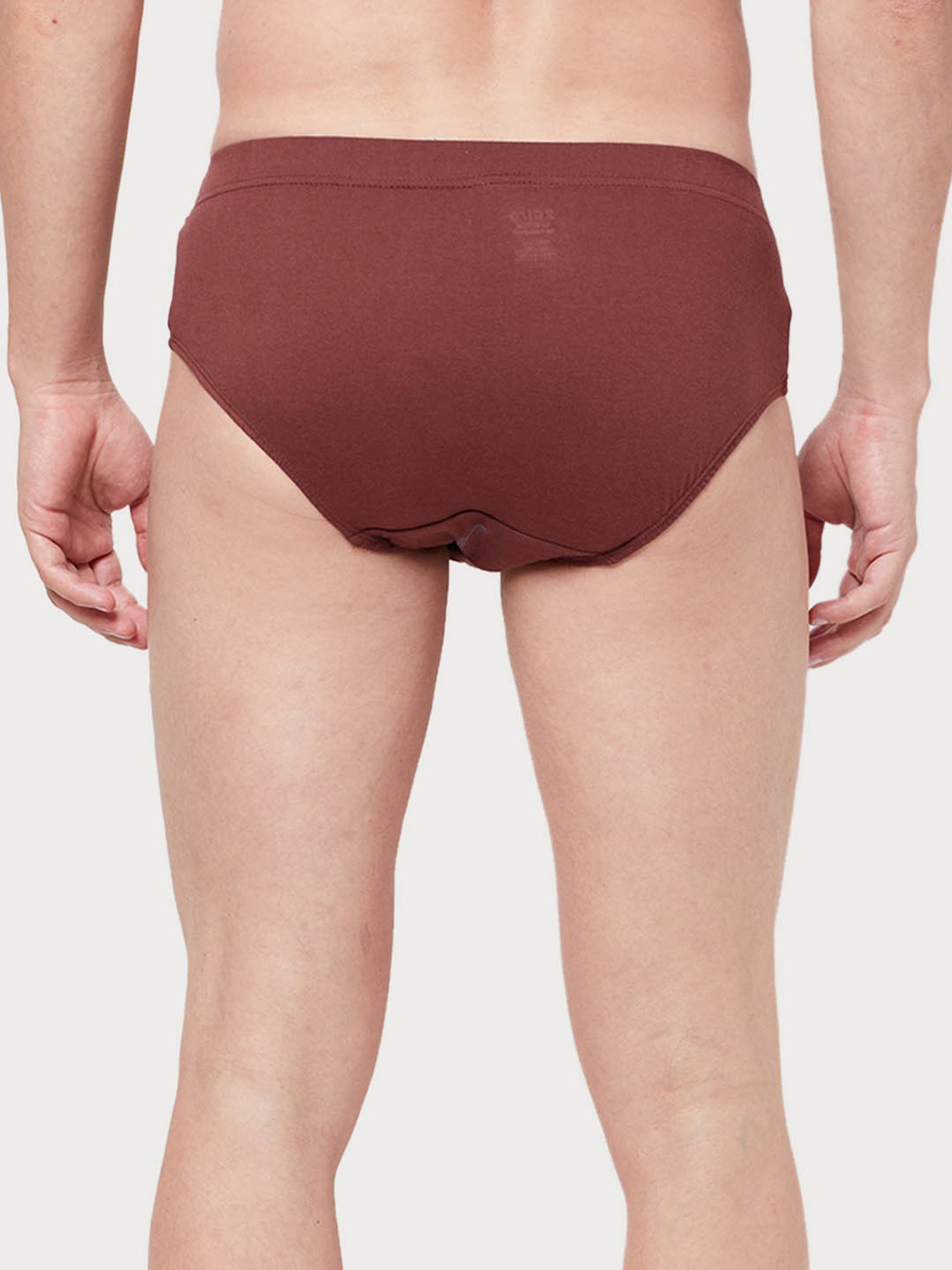 Zoiro Bitter Chocolate & Dark Denim Cotton Regular Fit Briefs - Pack Of 2