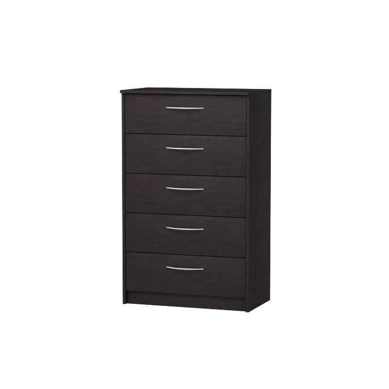 Addison 5 Drawer Chest Black/Brown - loft607