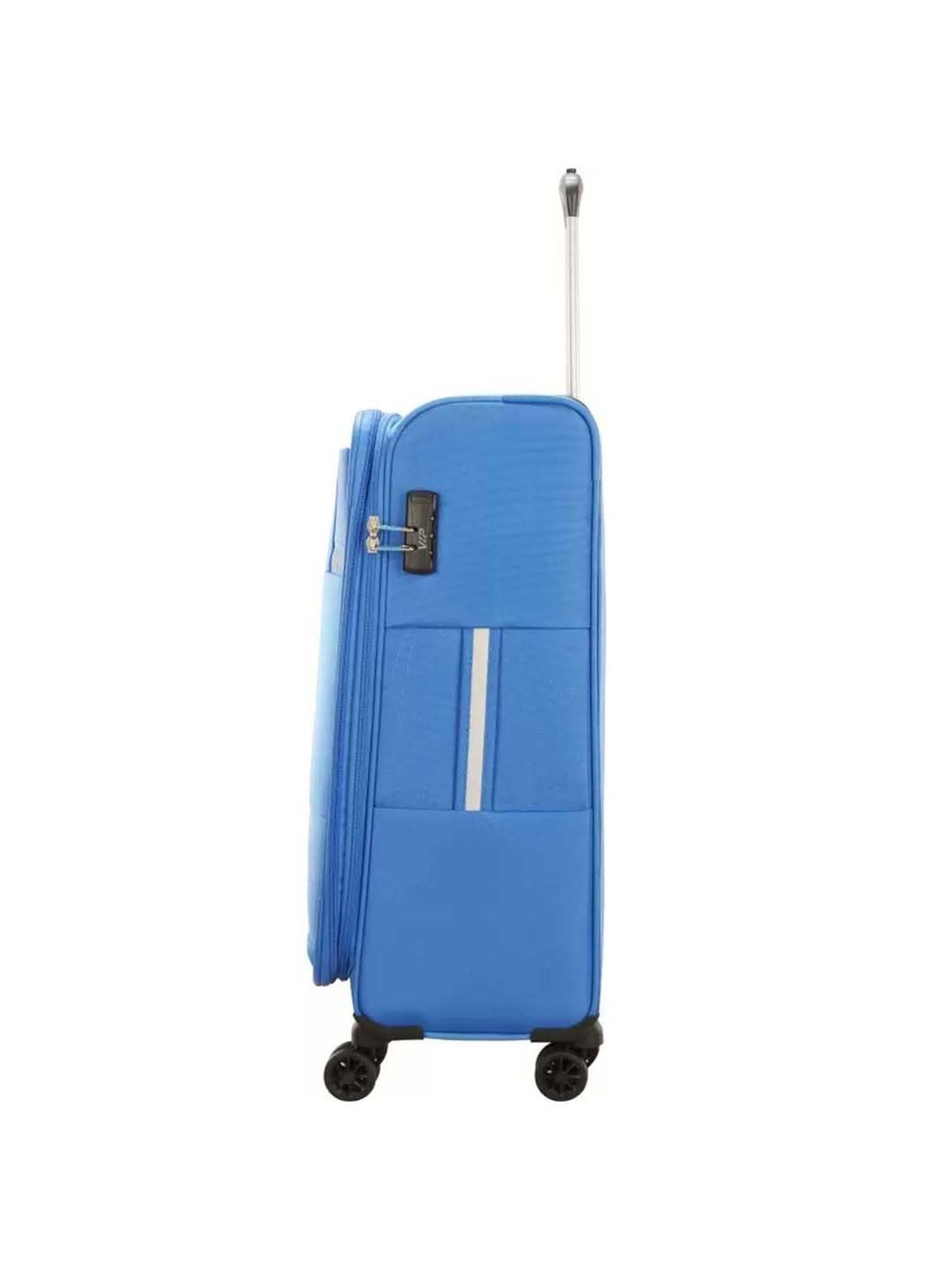 VIP Zion Nxt Str Exp Blue Solid Soft Cabin Trolley Bag - 55 cm