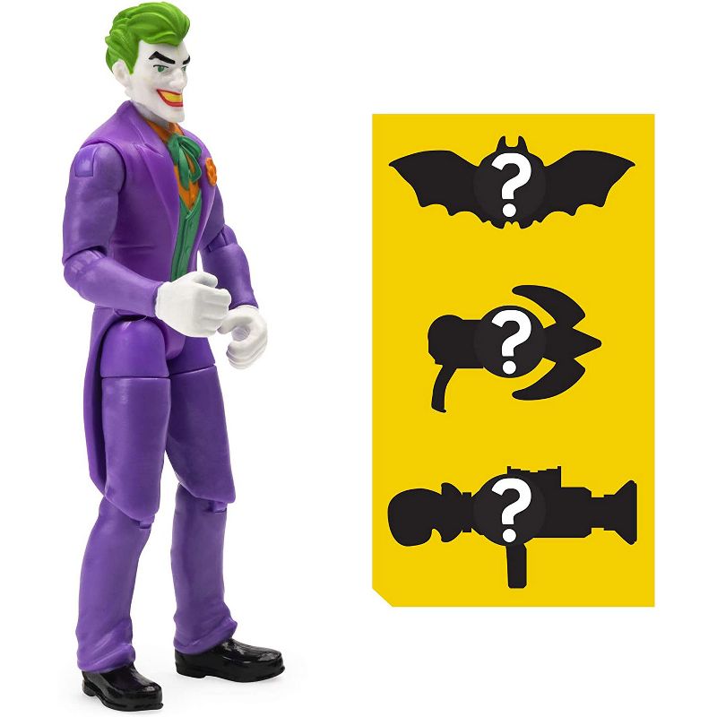 Spin Master Batman Toys Collection Flexible 4 Inch Batman and Joker Action Figures with Accessories for Ages 4 and Up
