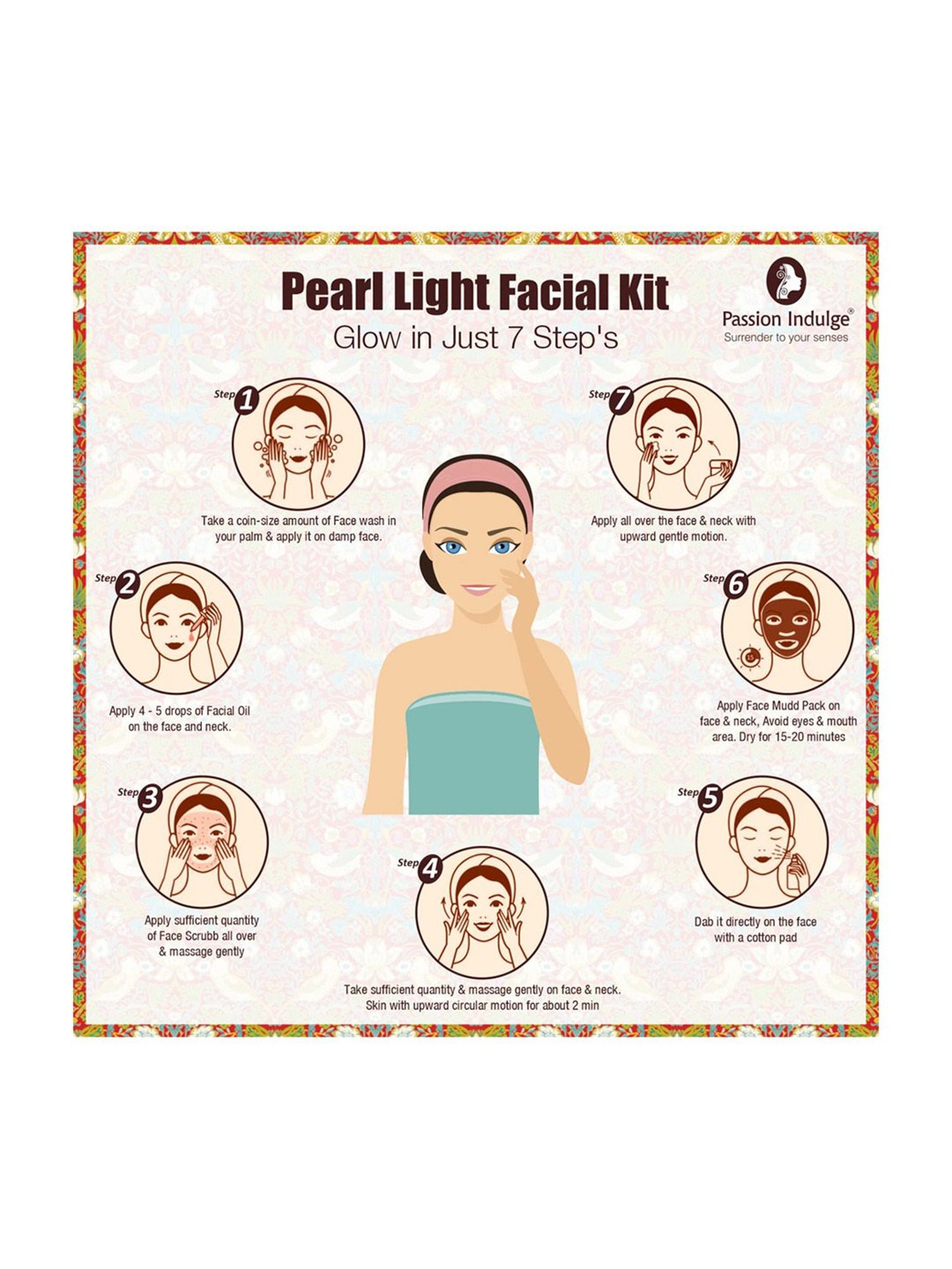 Passion Indulge Pearl Light 7 Star Skin Brightening Silver Facial Kit