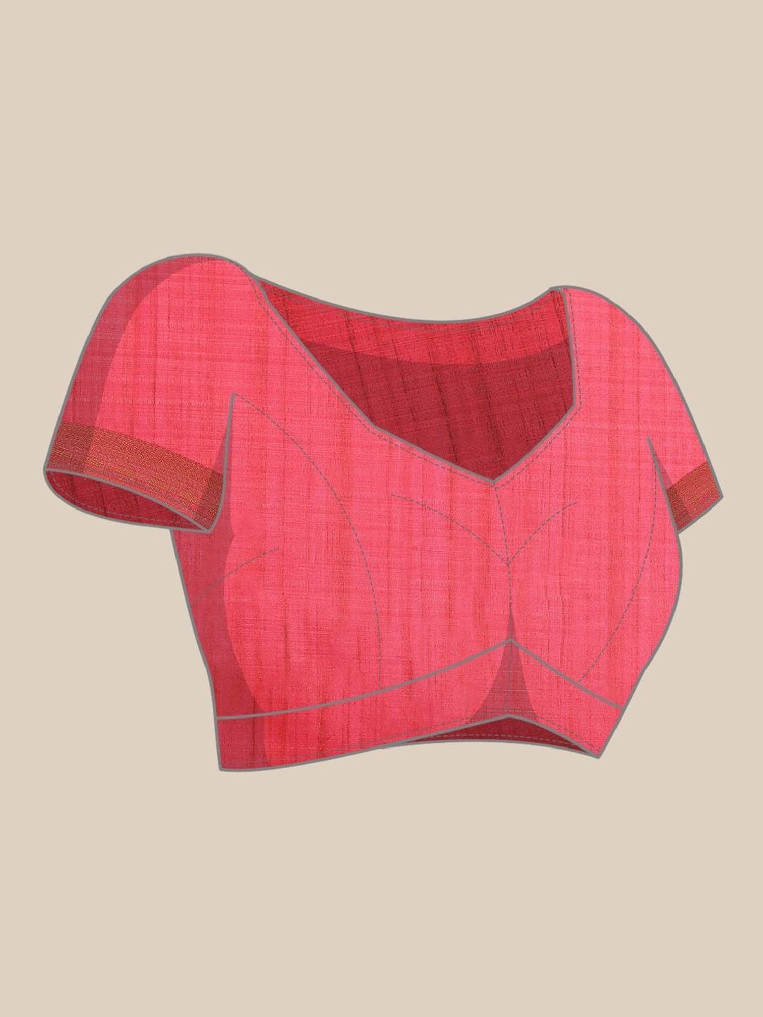 Silk Land Silk Multicolored Woven Saree With Unstitched Blouse