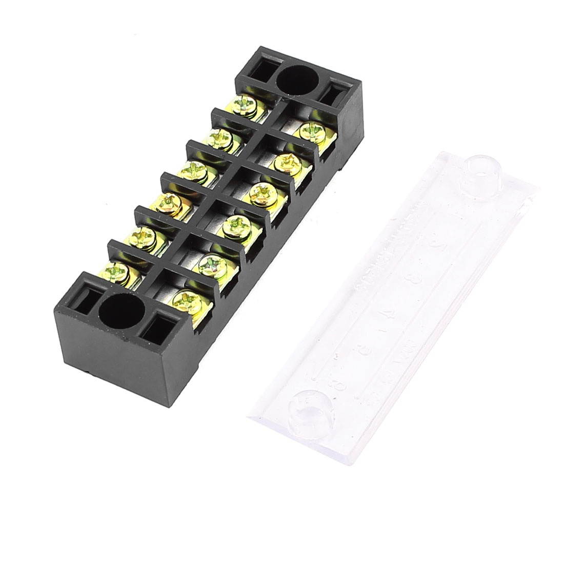 TB-1506 600V 15A 6 Postion 2 Row Terminals Block Cable Connector Strip 8PCS