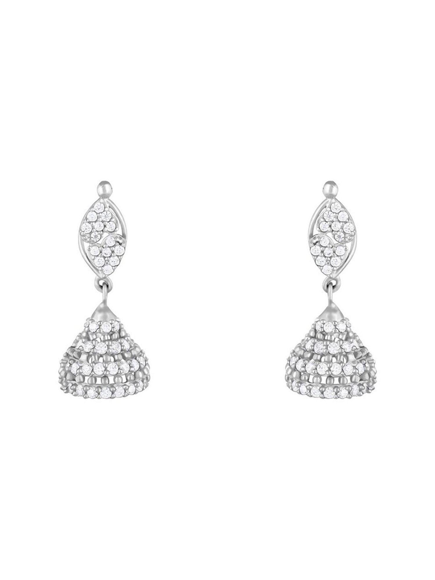 GIVA 92.5 Sterling Silver Pure Feelings Jhumki Earrings for Women