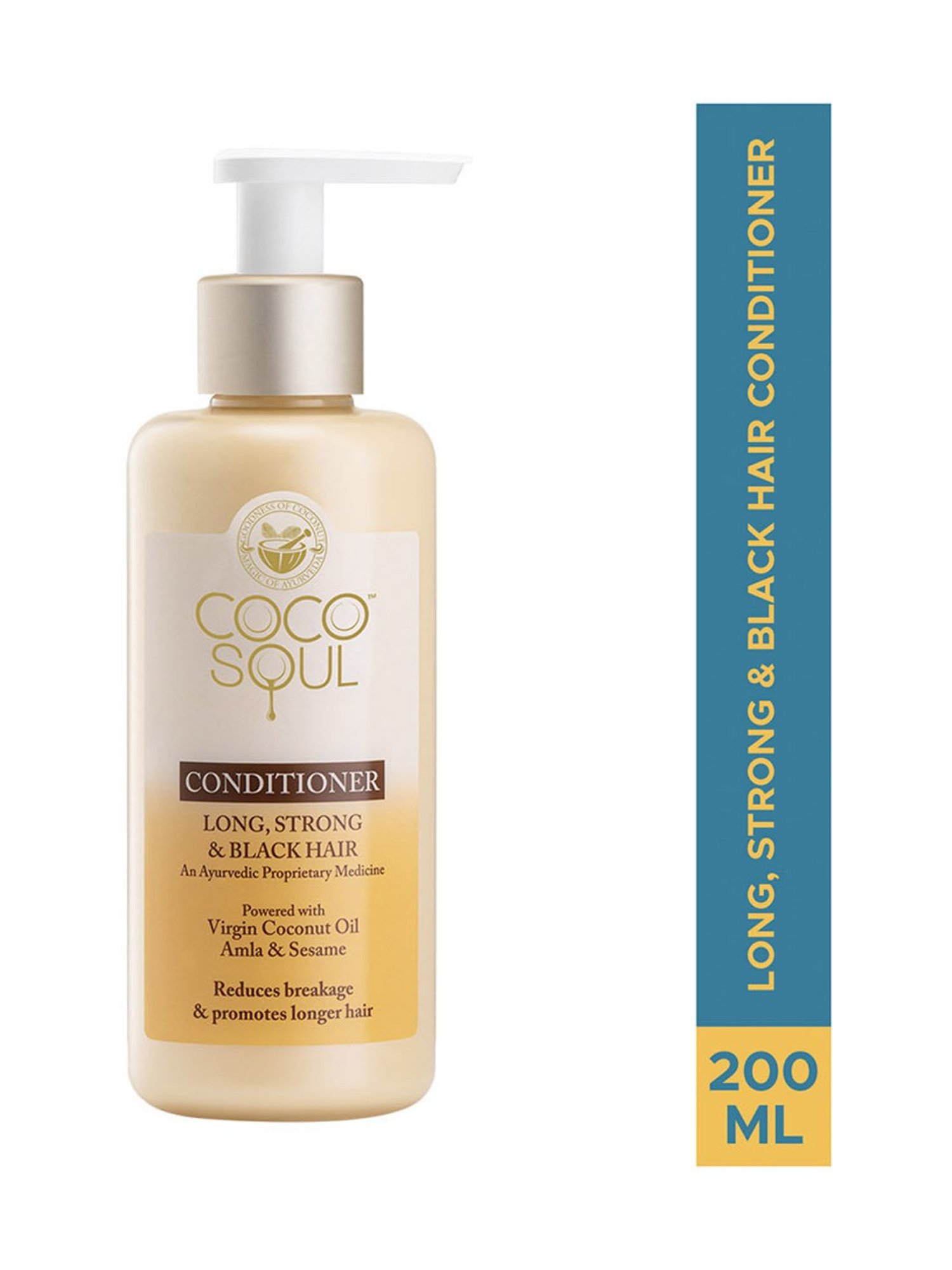 Coco Soul Conditioner for Long, Strong & Black Hair with Ayurvedic Medicine - 200 ml