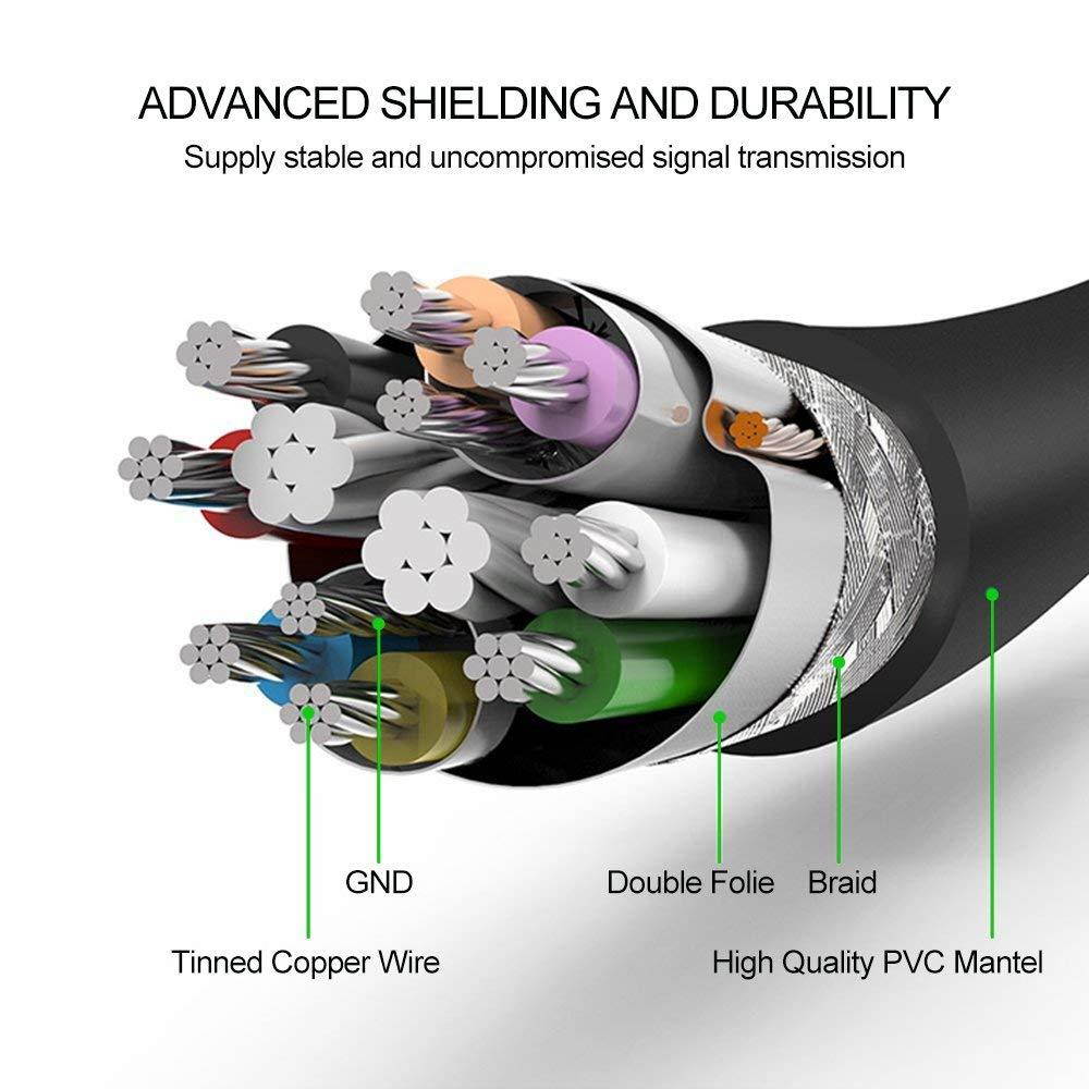 Awinner Micro USB 3.0 Data Cable for Galaxy S5 and Note 3 N9000, Super Speed USB 3.0 A Male to Micro B Male Adapter Cable Charging and Data Sync Cord for Android Smartphones and Tablets (1M-Round)