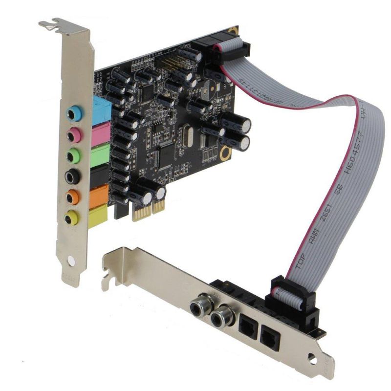 SEDNA - SE-PCIE-SC-10 PCIe 7.1 Channel Sound card ( CM8828 + CM9882A ) with SPDIF Bracket ( Standard and Low Profile brackets are included )