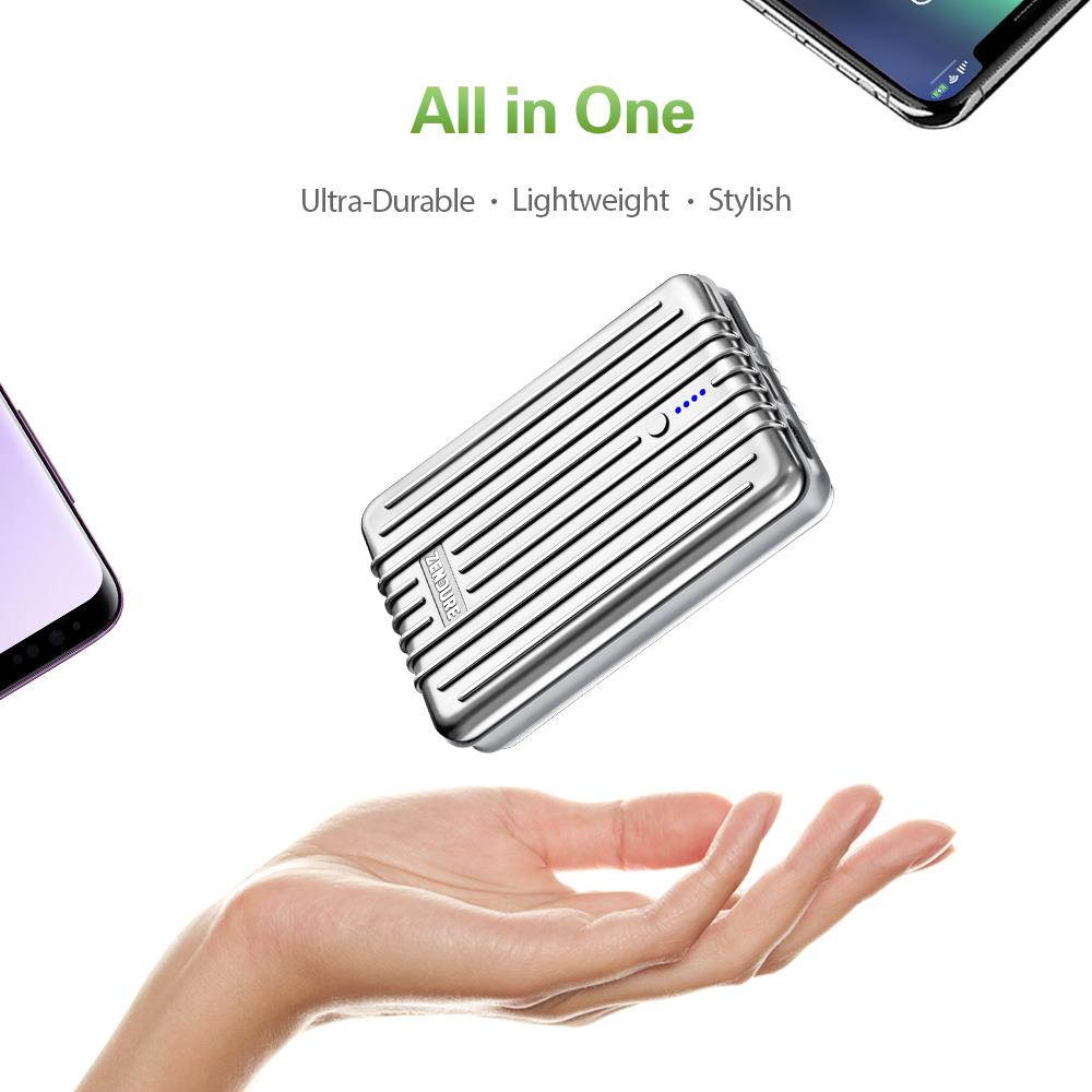 Zendure A3 PD 10,000 mAh Crush-Proof Portable Charger (Red)