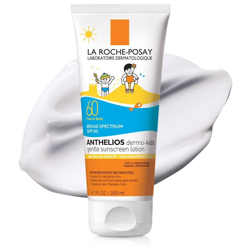La Roche-Posay Anthelios Kids Gentle Sunscreen Lotion for Face and Body- SPF 60 - 6.7oz