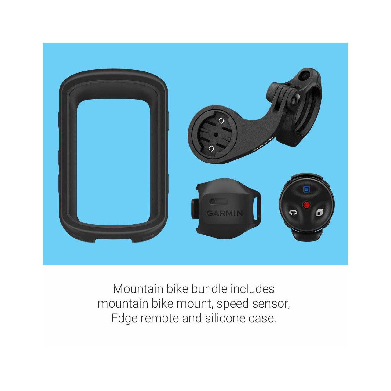 Garmin Edge 530 Mountain Bike Bundle, Performance GPS Cycling/Bike Computer with Mapping, Dynamic Performance Monitoring