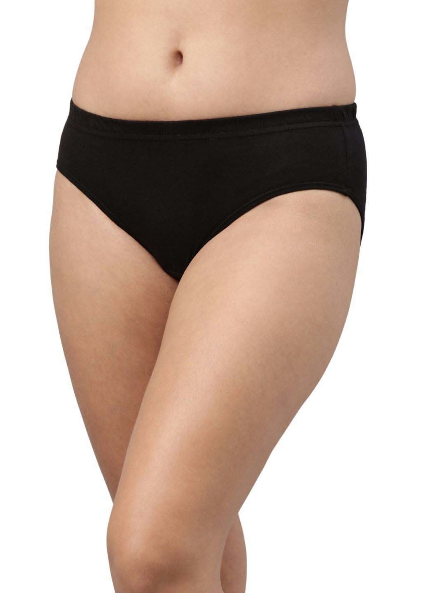 FEELINGS Red & Peach Cotton Plain Hipster Panties - Pack of 6