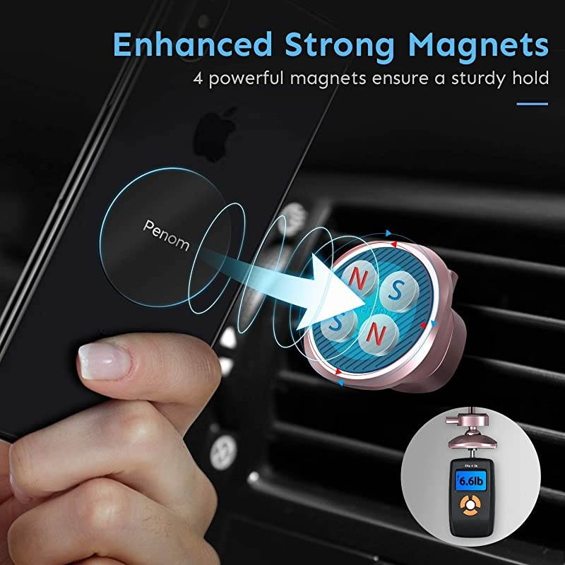 Magnetic Car Phone Mount,  Cell Phone Holder for Car, Universal Magnetic Phone Car Mount for Most Smart Phone