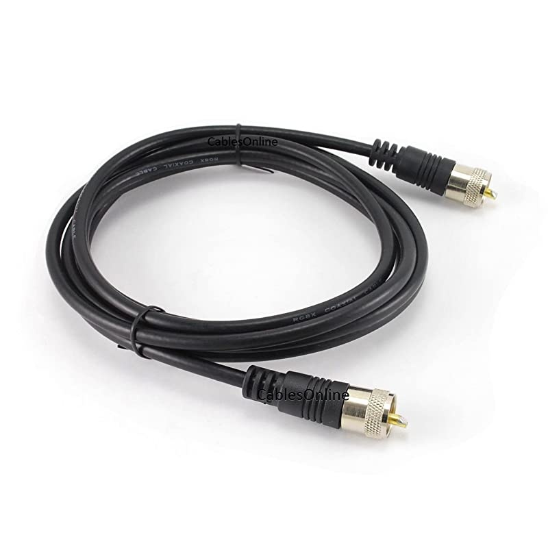 10ft RG8x Coax UHF PL259 Male to Male Antenna Cable RU010