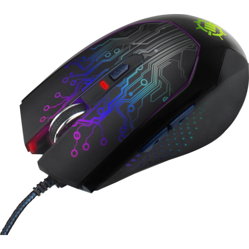 ENHANCE GX-M1 Gaming Mouse with 3500 dpi, Optical Sensor and Color-Changing LED Lights