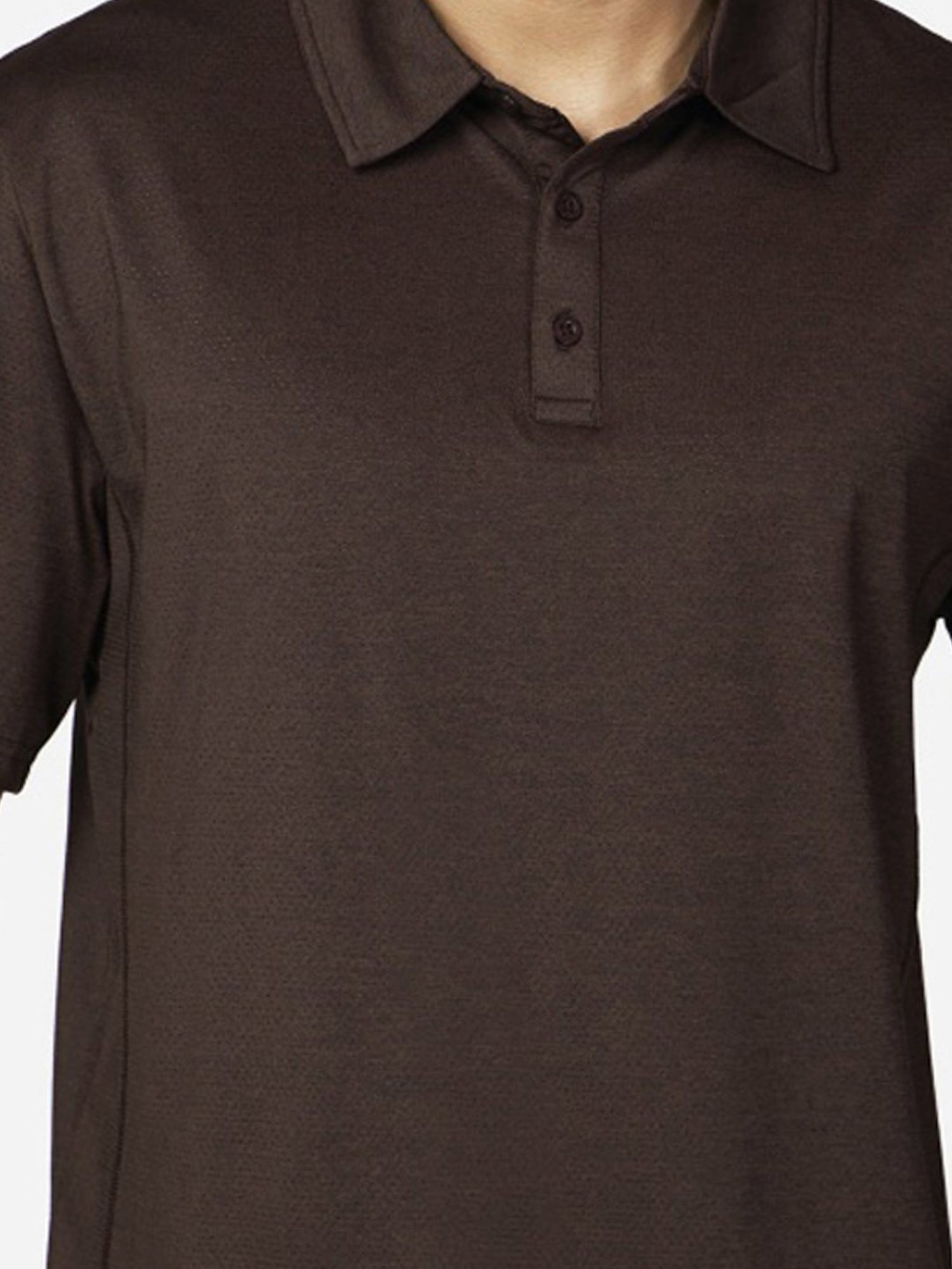 Skechers Brown Regular Fit Polo T-Shirt