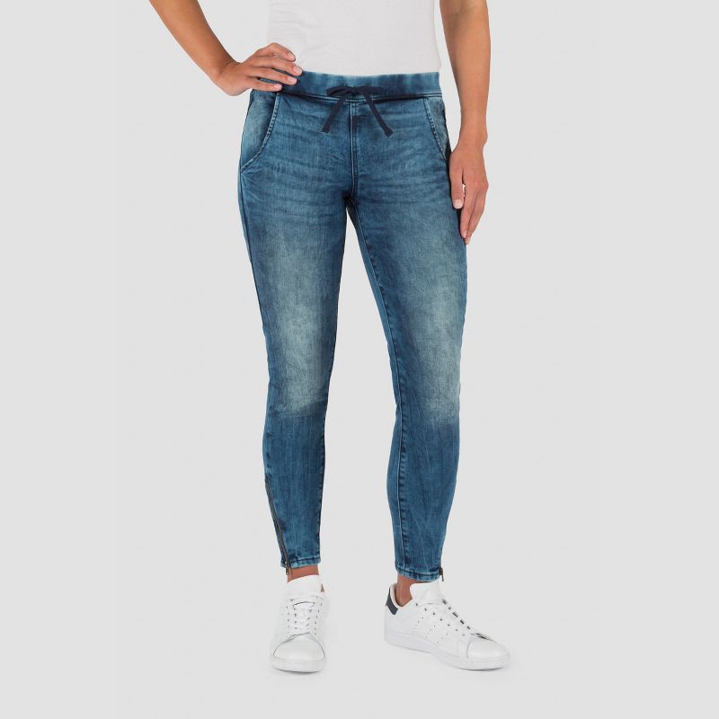 DENIZEN® from Levi's® Women's Low-Rise Moto Jogger Jeans - (Juniors') Blue 0