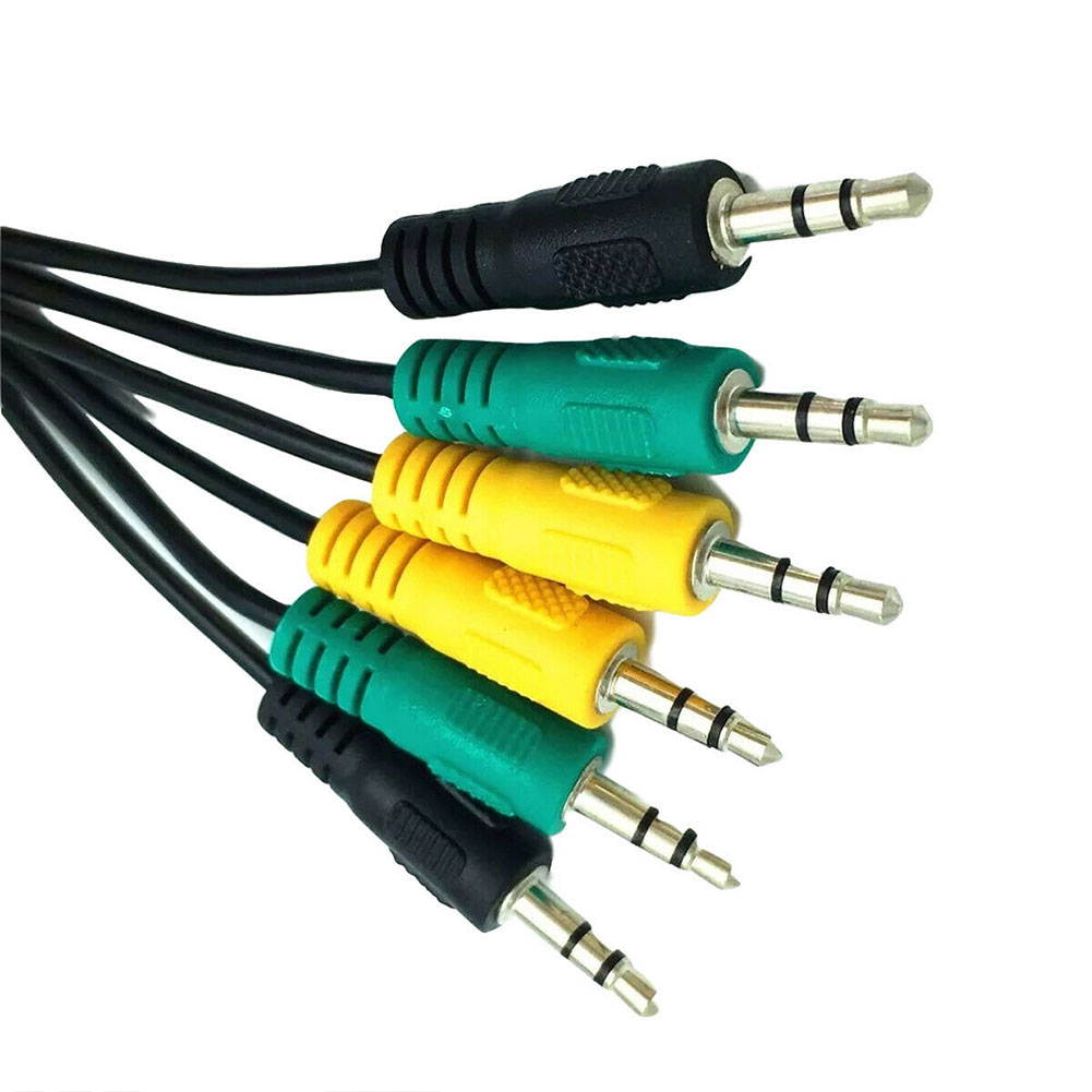 3.5mm Replacement Parts Audio Cable For 5.1 Channel Male Adapter Converter Car TRS Jack Headphones Computer Accessories Office (1pcs)