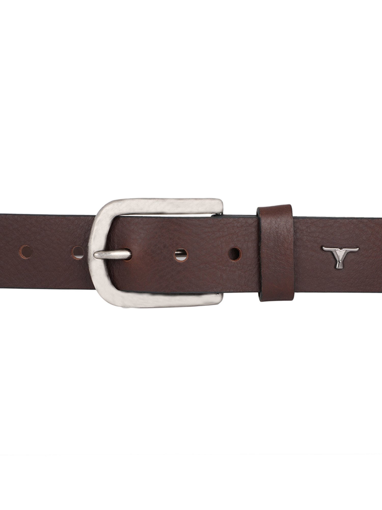 BULCHEE Brown Leather Casual Belt for Men